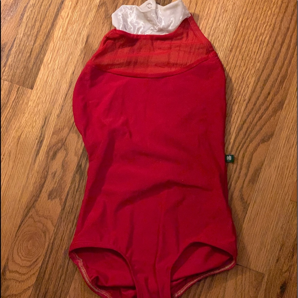 Red “Santa Baby” Leotard